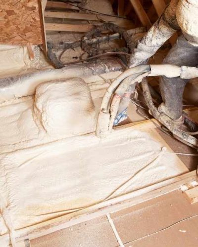 Foam Insulation in House Attic